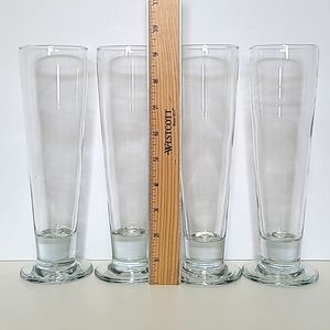 Vintage 9.4" Tall Drink Glasses 4 Pc Set dinning drinkware home